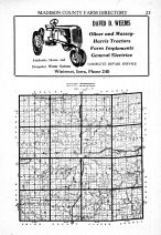 County Map, Madison County 1948